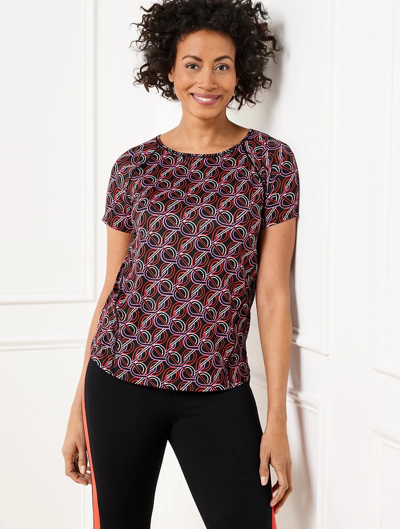 Cool Slub Active Short Sleeve Tee - Interlacing Loops