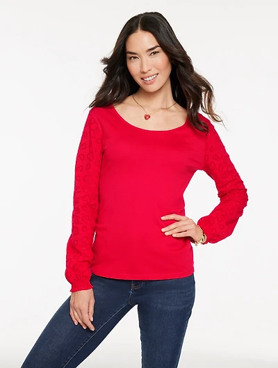 Mixed Media Heart Top