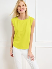 Extended Shoulder Crewneck Tee