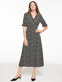 Fit & Flare Midi Dress - Darling Dot