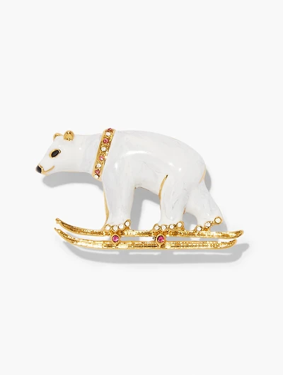 Polar Bear Brooch