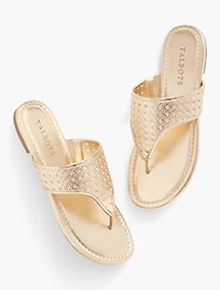 Gigi Metallic Sandals