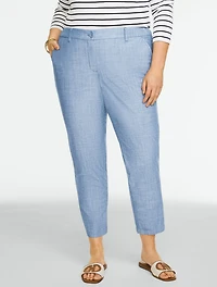 Chambray Perfect Crop