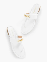Gia Bamboo Thong Sandals