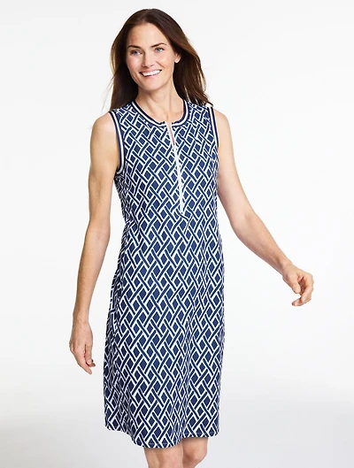 Tech Woven Sleeveless Dress - Tennis Net