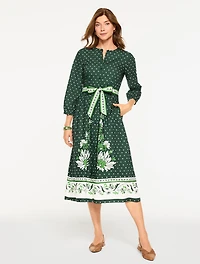 Modern Poplin Shirtdress - Foulard Floral