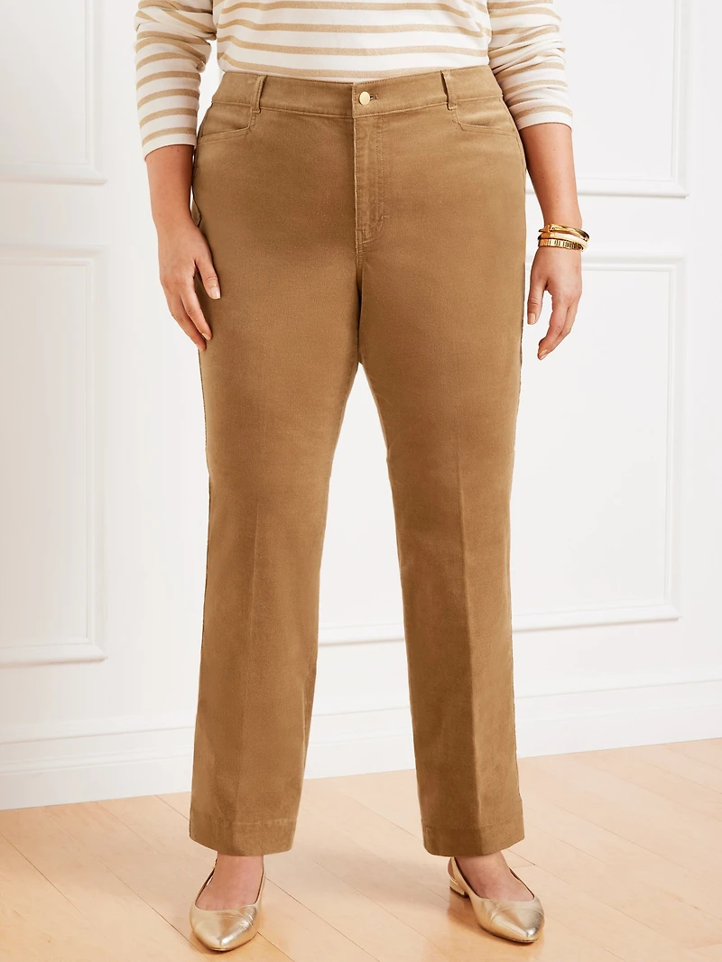 Stretch Corduroy Flare Leg Pants