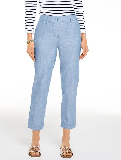 Chambray Perfect Crop