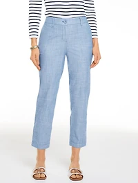 Chambray Perfect Crop