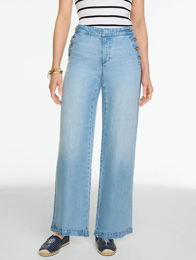 Relaxed Wide Leg Sailor Jeans
