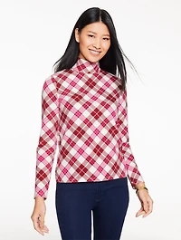 Classic Turtleneck - Winterberry Plaid