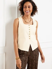 Textured Cotton Vest