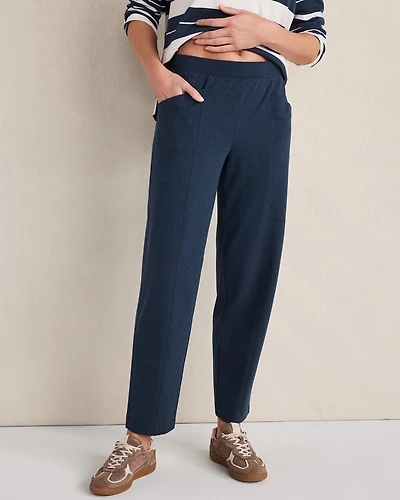 Organic Cotton Interlock Barrel Leg Pants