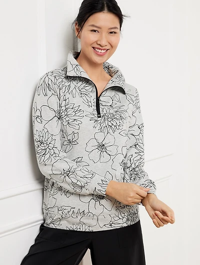 Modal French Terry Mockneck Pullover