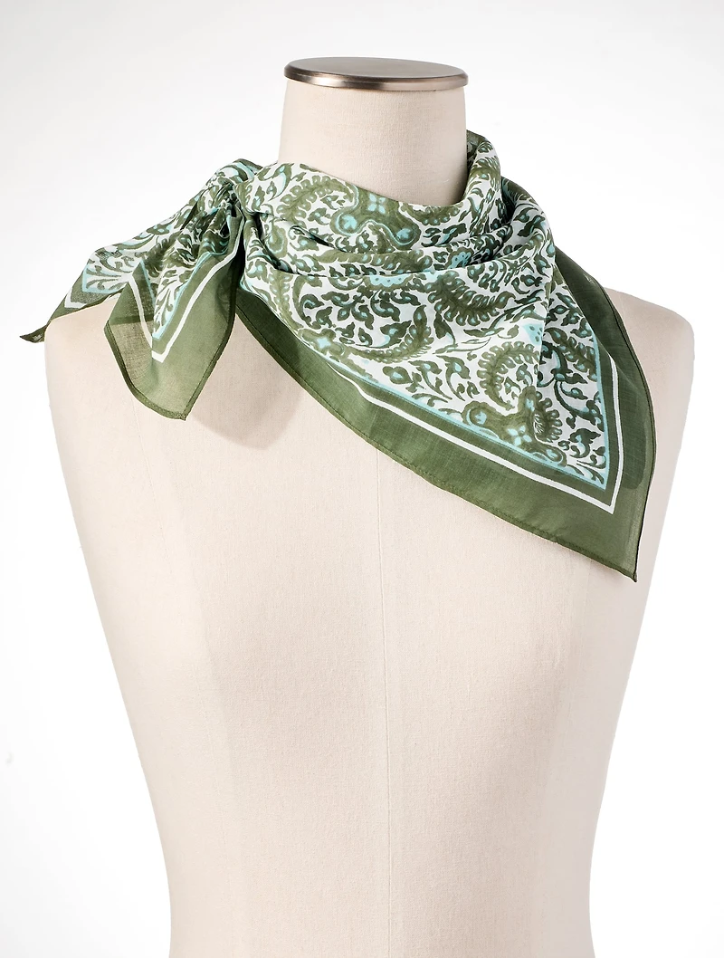 Royal Medallion Square Scarf