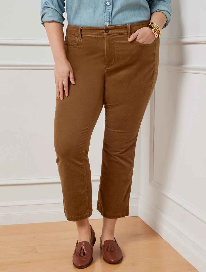 Stretch Corduroy Demi Boot Pants