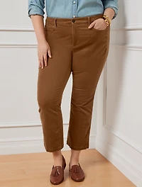 Stretch Corduroy Demi Boot Pants