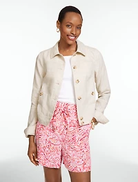 Classic Linen Short Jacket