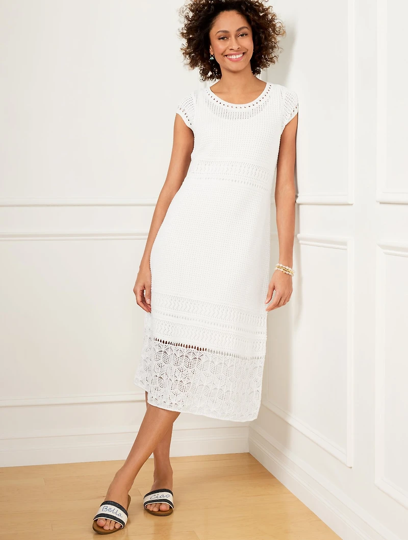 Crochet Midi Dress