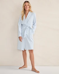 Organic Cotton Rib Knit Robe