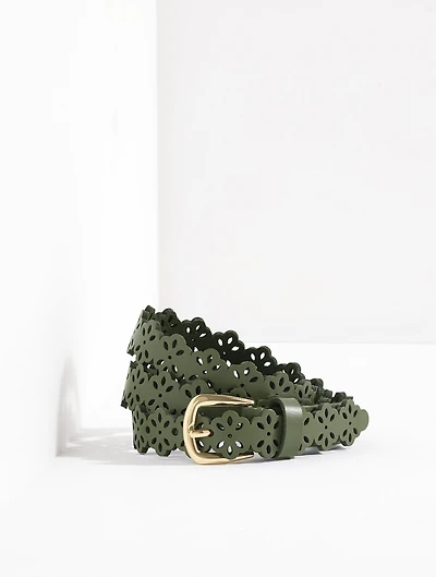 Perforated Flower Belt