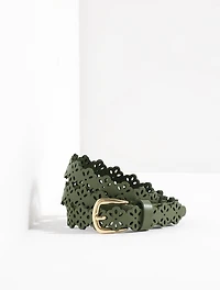 Perforated Flower Belt