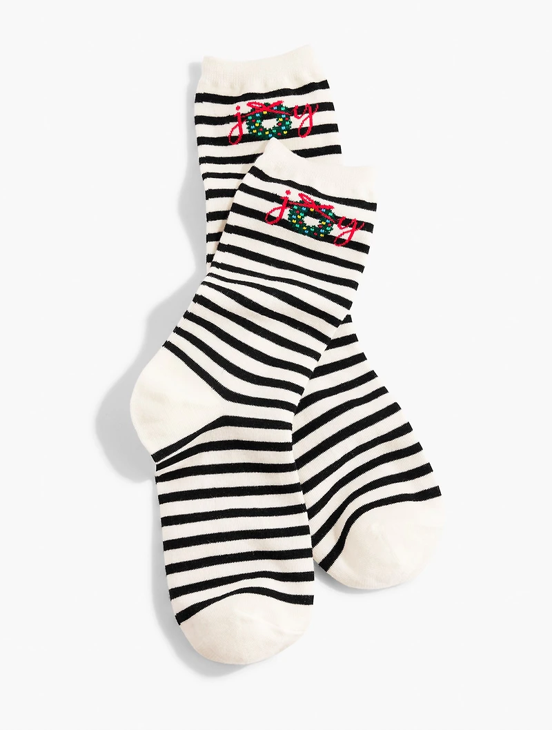 Joy Wreath Trouser Socks