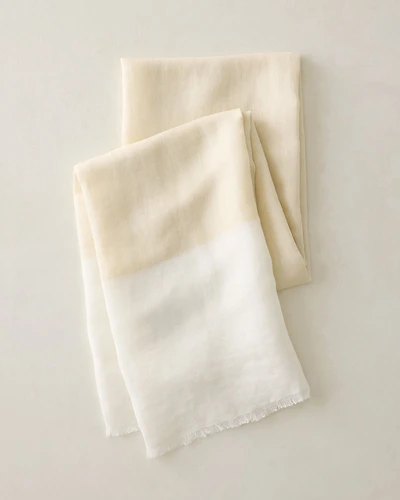Linen Blend Colorblock Scarf