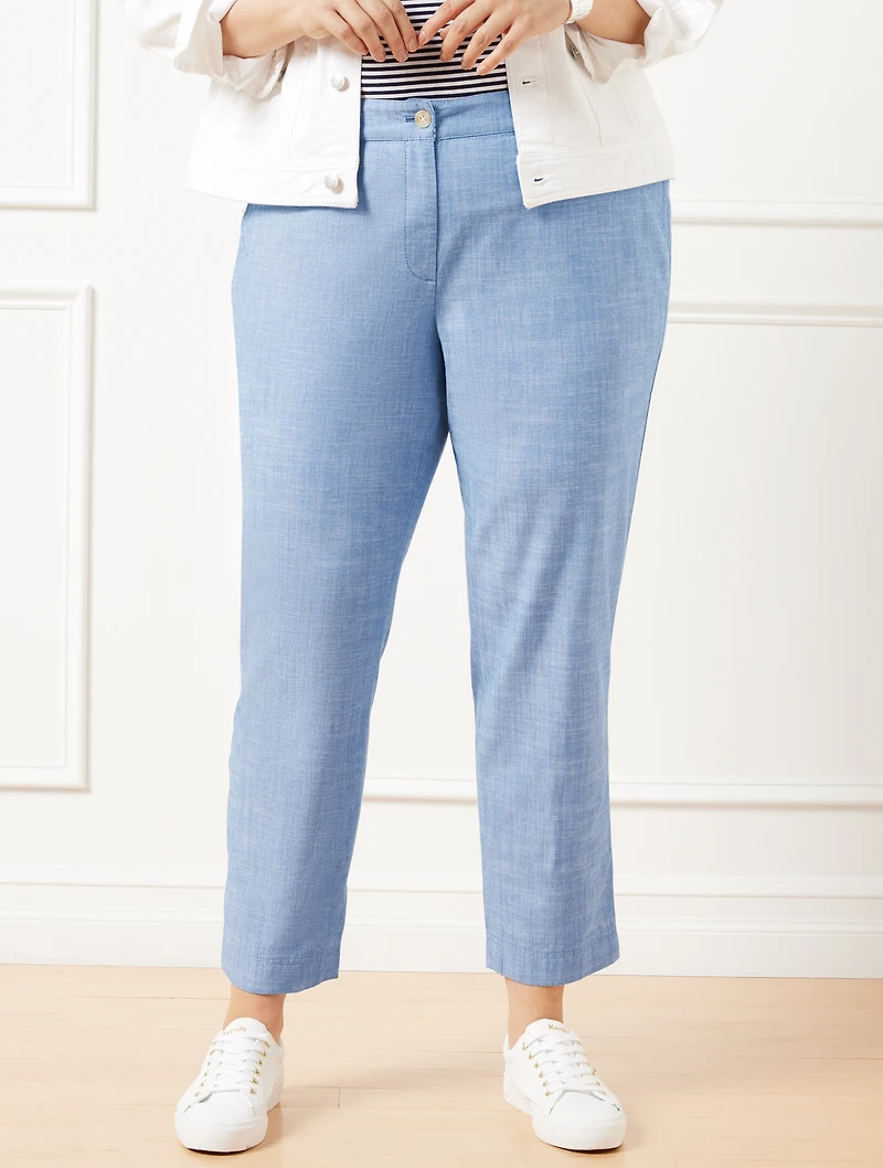 Perfect Crops - Newport Chambray