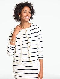 Stripe Bomber Jacket