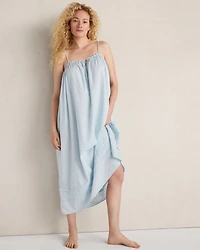 Cotton Linen Oversized Pintuck Chemise