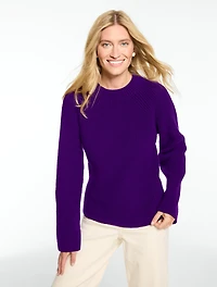 Shaker Knit Crewneck Sweater