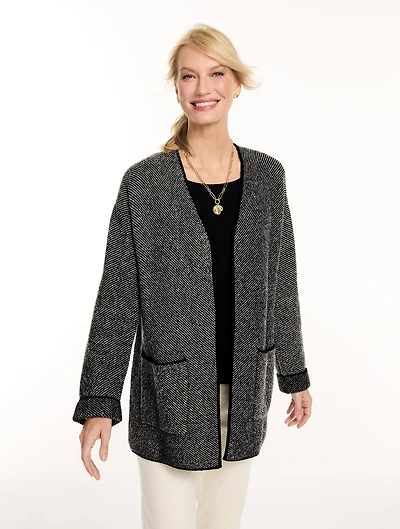 Open Front Sweater Jacket