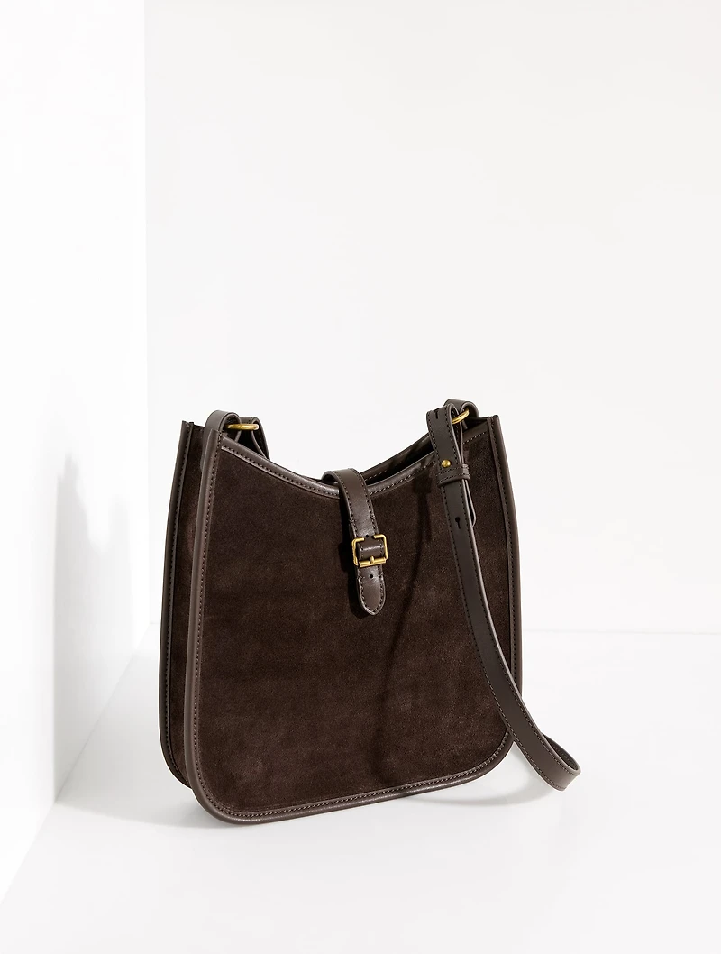 Nadine Suede Saddle Bag