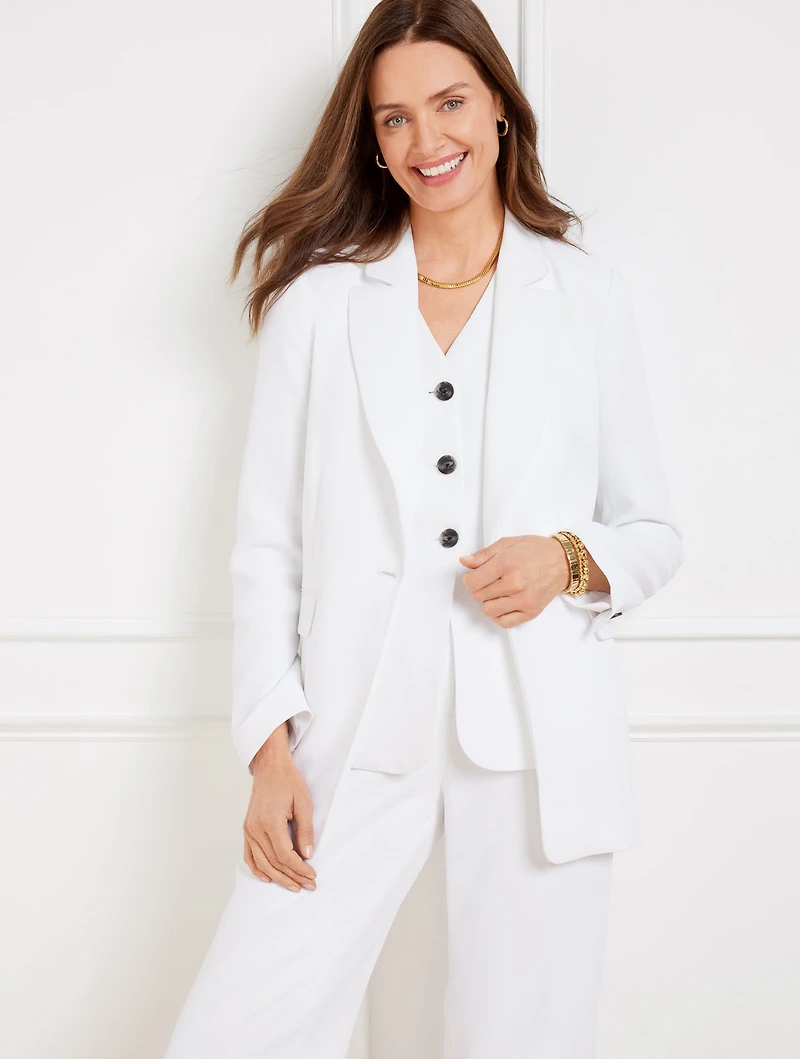 Polished Crepe Blazer