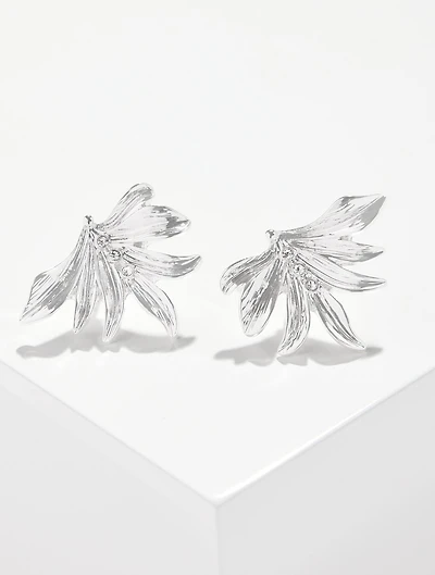 Palm Leaf Stud Earrings