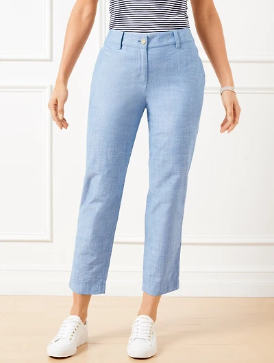 Perfect Crops - Newport Chambray Curvy Fit