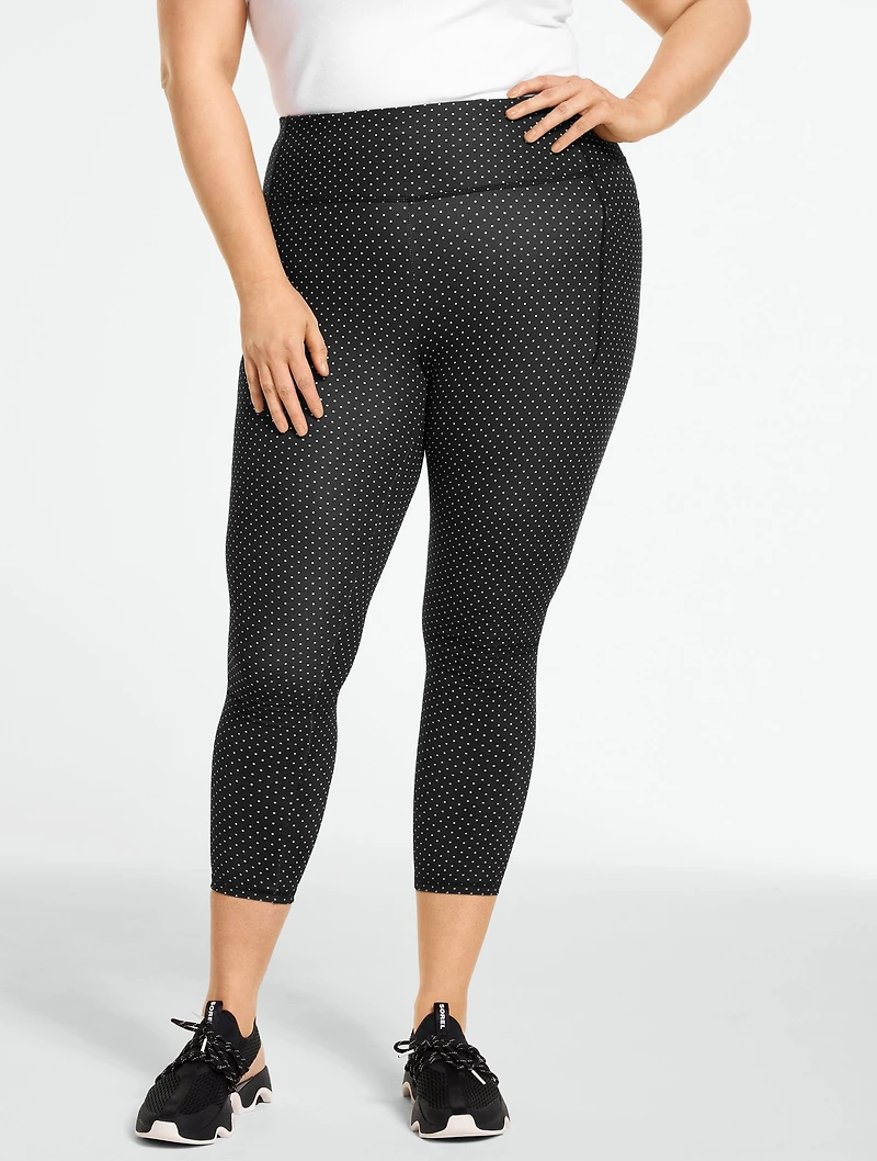 Out & About Capri Leggings - Posh Dot