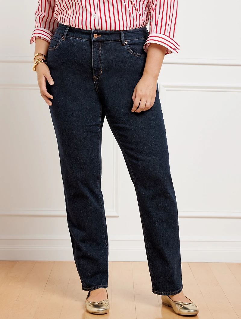 High Waist Relaxed Jeans - Michele Wash