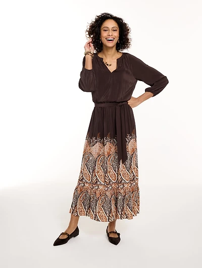 Fit & Flare Midi Dress - Ravishing Paisley