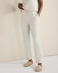 Cotton Blend Ottoman Rib Pants