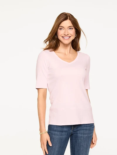 Pima V-Neck Tee