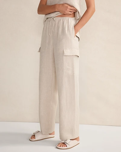Linen Cargo Pants