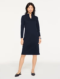 Passport Ponte Split Neck Dress