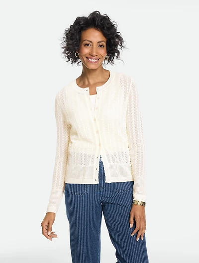 Pointelle Charming Cardigan
