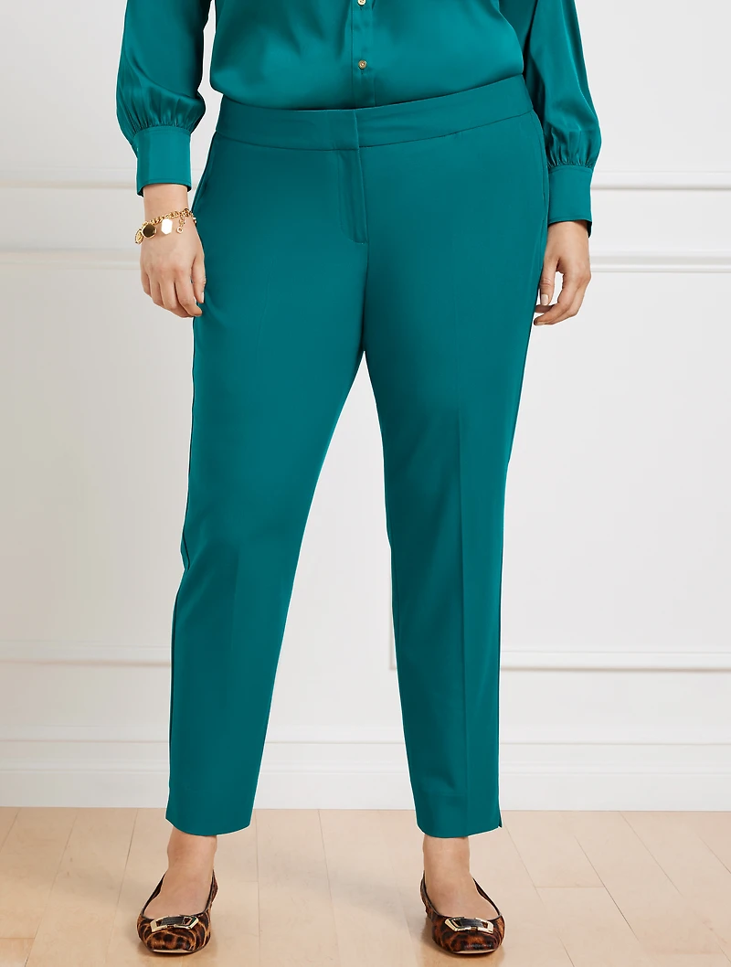 City Twill Slim Ankle Pants