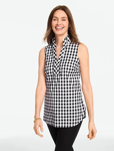 Sleeveless Non-Iron Tunic Popover