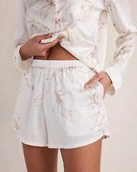 Washable Silk Floral Pajama Shorts