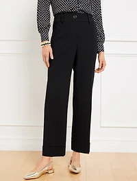 Tailored Stretch Slim Wide Ankle Pants