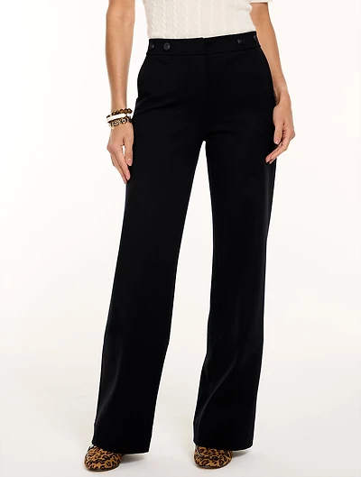 Polished Ponte Wide Leg Pants